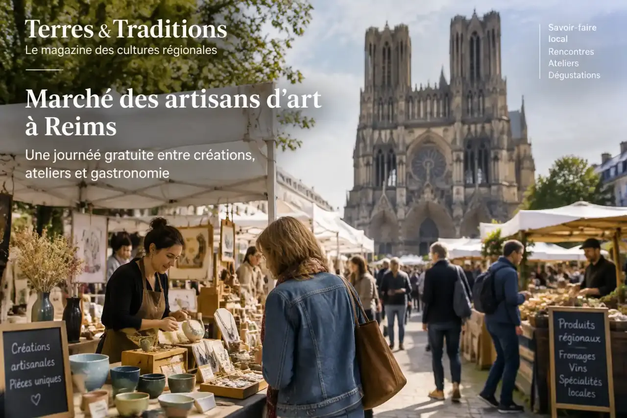 Marché des artisans d’art à Reims : une journée gratuite entre créations, ateliers et gastronomie