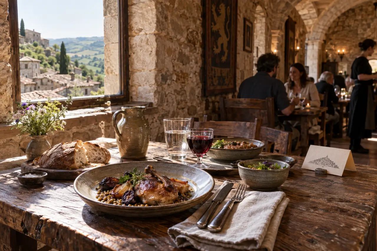 Restaurant médiéval Tarn : 72 heures d’avance pour un déjeuner à Cordes-sur-Ciel