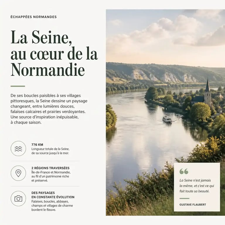 Paysage de la vallée de Seine, inspiration impressionniste du patrimoine de Rouen