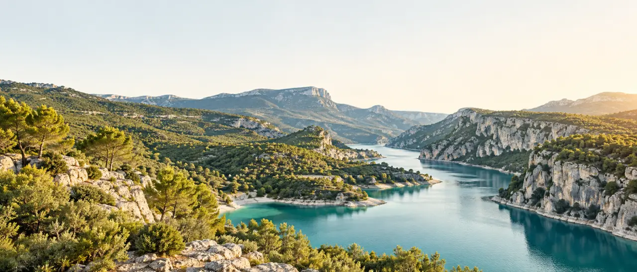 Paysages naturels de Provence Verte et Verdon Tourisme entre collines et rivière